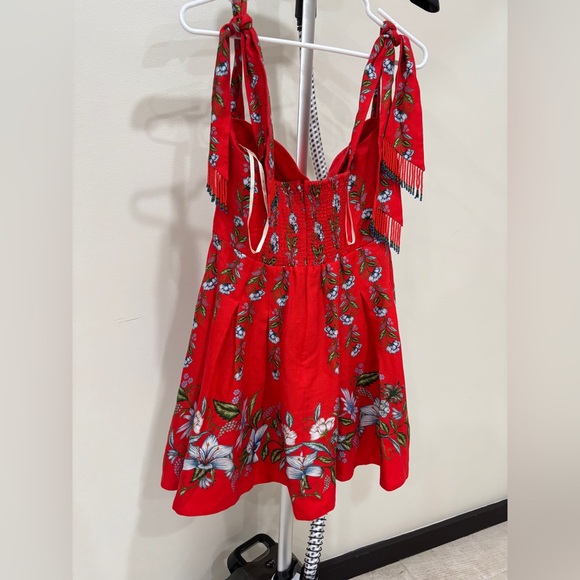 FARM Rio Red Floral Mini Dress - Picture 7 of 14